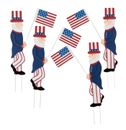 Uncle Sam Metal Yard Stakes, Set/4 by Fox River CreationsTM