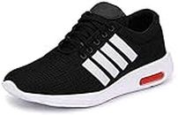 Shoefly Men's (9063) Black Casual Sports Running Shoes 7 UK