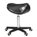 Master Massage Ergonomic Saddle Chair-Saddle Stool- Hydraulic Swivel Rolling Chair-Salon Clinical Tattoo Dentist Clinic Stool, Spas, Salons Stools, Workshop Office Use,Black