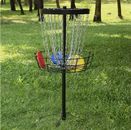 52" Golf Frisbee Disc Golf Basket Sports 24-Chains Disc Golf Basket Target Stand