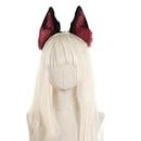 XINGLIDA Bandeau oreilles de loup pour chaton filles - Accessoires de cosplay avec oreilles de bête - Fursuit pour bal masqué, Halloween, cosplay (4#)