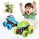 LODBY Dinosaur Toys for 2 3 4 5 Year Old Boys , Pull Back Vehicles Toys Monster Truck for Toddler Boys Age 2-4-6, Dino Cars for Kids 3-5 Year Old Christmas Birthday Gifts