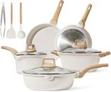 Carote 11 Pcs Pots and Pans Set Nonstick Granite Induction Kitchen Cookware Sets