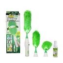 Portible Creative Hand-Held | Sward Dust Electric Feather Spin Home Duster| Green. Electronic Motorized Cleaning Brush Set (Multicolor)