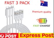 3X Fast USB Cable Charger cord Charging For Apple iPhone 7 8 X 11 12 13 14 ipad