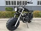 HHH Vitacci Mudstar 200 Offroad Super Bike Motorcycle 200cc Trail Bike MX Street for Youth and Adults Pull Start Engine Wide Tires Motorcycle Powersport (Black Color)