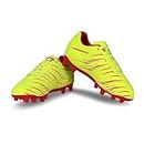 Nivia Carbonite 6.0 Kids Football Stud/Football Shoe for Kids/Comfortable Shoe/Lightweight Shoe-Sulphur Green (Size 1)