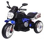 SKYA STAR 3 Wheel Indian Bike Rechargeable Battery Operated Ride On Bike for Kids,1 to 6 Years, Blue