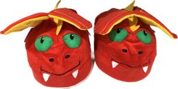 NEW Cartoon soft plush baby slippers little shoes kid Red Indoor shoes 5-8 years