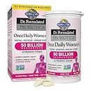 Dr. Formulated Probiotics for Women & Prebiotics, 50 Billion CFU for Daily Digestive Vaginal & Immune Health, Garden of Life 16 Probiotic Strains Shelf Stable No Gluten Dairy Soy, 30 Capsules