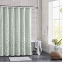 Cortina de ducha de tela de algodón para el hogar Peri, 72 x 72 pulgadas, verde