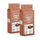 by Amazon Espresso Crema Ground Coffee, 500g (2 x 250g) - Rainforest Alliance Certified