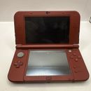 N3DSC - Nintendo New 3DS XL Red FOR PARTS AS IS - Broke Top screen / No Audio