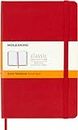 Moleskine - Classic Hard Cover Notebook - Ruled - Medium - Scarlet Red