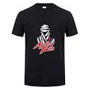 HSNS Africa Twin Motorcycle T Shirt Graphic Top Tee Camiseta Short-Sleeve Men T-Shirt Black L