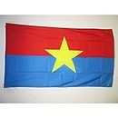 AZ FLAG - Drapeau Front National de libération du Sud Viêt Nam - 150x90 cm - Drapeau du Viet-Cong 100% Polyester avec Fourreau et cordelette - Pavillon 110 g