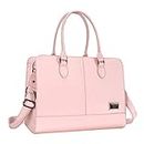 MOSISO Women Laptop Tote Bag (15-16 inch) 3 Layer Compartments, Rose Quartz