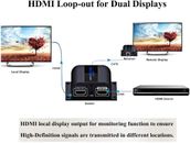 AGPTEK Extendeur HDMI Avec Affichage Local en Boucle, Transmission 1080p