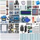Miuzei Starter Kit para Arduino - Ultimate Set Compatible con R3 Uno para Programación Electrónica Proyecto con Tutoriales Power Supply, sensors, Leds,Electronica Set (Más de 240 Piezas)
