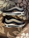 Nike Air Max 97 GS Size 6Y  Black Blue And Gold Shoe