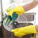 1 Pair Creative Home Washing Cleaning Gloves Garden Kitchen Dish Sponge Fingers Rubber Household Cleaning Gloves for Dishwashing Cooking Glove 1 Pair Suitable for, Kitchen Supplies, Waterproof, Hands