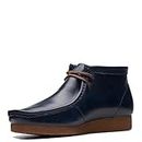 Clarks Collection Men's Shacre Boot Ankle Boot, Dark Navy Leather, 7.5 Medium US