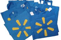 Lot of 12 Walmart Large Reusable Shopping Bags - FREE SHIPPING!!