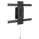 Mount-It! Landscape to Portrait Rotating TV Wall Mount | Vertical Flush TV Mount with 360 Degree Rotation | Fits VESA Up to 600x400, 37 to 80 Inch Screens, 110 Lbs Capacity