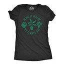 Womens Home Is Where My Plants Are T shirt Funny Gardening Cool Graphic Tee, Heather Black, S