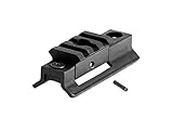AS-S2W03SL Innovative Low Profile Swivel Stud Picatinny/Weaver Rail Adaptor with 3 Slots, Integrated with Quick Detachable Sling Swivel mounting Base