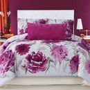 Christian Siriano Remy Floral Duvet Cover Set Cotton in Pink/Yellow | Full/Queen Duvet Cover + 2 Shams | Wayfair DCS3218FQ-1800