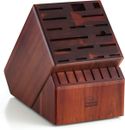 Cooks Standard 25 Slot X-Large Acacia Knife Block Holder Kitchen Without Knives