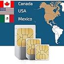 Prepaid (T-Mobile) North America SIM Card – 50GB of Mobile Data for use in USA, 5GB for Canada & Mexico Combined Valid for 7 Days (Includes Unlimited Local Talk & Text)