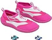Cressi Coral Shoes Junior Chaussures de Plage et Piscine Mixte Enfant, Rose/Blanc, 26