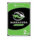 Seagate BarraCuda, 2 TB, Hard Disk Interno, SATA da 6 GBit/s, 3,5", 7.200 RPM, Cache da 64 MB per PC Desktop, Pacchetto di Facile Apertura (ST2000DM008), Amazon Exclsusivo
