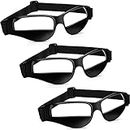 Fiada 3 Pack Dribbling Goggles Basketball Sports Basketball Glasses Adjustable Dribbling Black Goggles Basketball Training Equipment for Youth Kids Teenagers Adult Player