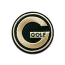 Golf Logo - Aufnäher, Bügelbild, Aufbügler, Applikationen, Patches, Flicken, zum aufbügeln, Größe: 4,3 x 4,3 cm
