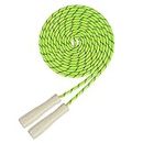 16 FT Long Jump Rope for Kids, Adjustable Double Dutch Skipping Rope with Wooden Handle, Multiplayer Team Jumping Rope for Outdoor Fun, School Sport, Party Game, Birthday Gift (Green)