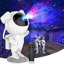 Galaxy Projector, Astronaut Star Projector Light with Remote Control, LED Nebula Night 17 Colors Mode Timing Function, Ceiling for Kids Bedroom Home Theatre Party Gifts, White