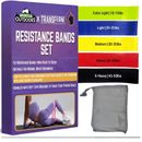 5 Resistance Bands Exercise Sports Loop Fitness Home Gym Yoga Workout Latex Set