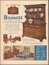 1959 Vintage ad for Bassett Furniture`Hutch Table Chairs Retro Photo    (041317)