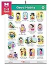 Good Habits Chart for Kids | Day to Day Good Manners Learning Chart Pictures for Children | Educational Wall Chart for Children ( 72 X 50 cm )