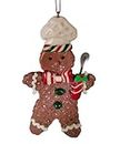 RSAAUD® Christmas Tree Design Gingerbread Hanging Decoration Gingerbread Boy Gingerbread Tree Hanging Christmas Ornaments Decoration (Set of 2) (Gingerbread)