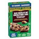 NATURE VALLEY - FAMILY PACK SIZE - Dark Chocolate Nut Granola Bars, Loaded with Chocolate Chunks, Pack of 15 Granola Bars, Made with Whole Grain Oats, No Artificial Colours, No Artificial Flavours