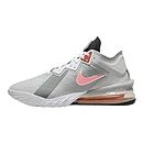 Nike Unisex Adult Lebron XVIII Low LT Smoke Grey/Sunset Pulse-Black-White Casual Shoes (CV7562-005)