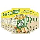 Knorr Cup a Soup Hühnersuppe mit Nudeln schnelle Nudelsuppe ohne Farbstoffe und ohne geschmacksverstärkende Zusatzstoffe 12x 3 Portionen
