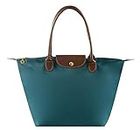 Women Tote Bags Top Handle Satchel Handbags, 17 inch Water Resistant Tote Bag For Women (Dark Blue)