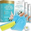 LOVE, LORI, Foot Care for Women - Foot Spa Kit w/ 3 Pack Foot Exfoliator Peeling Mask, Pumice Stone & Foot Moisturizing Socks - Foot Care Kit for Baby Feet - Self Care Gifts for Women