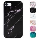 Handy Hülle für iPhone 7 / 8 / SE (2020) Case Marmor Optik Cover Silikon Etui