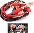 FI FIDROXIMPERIA Car Heavy Duty Auto Jumper Cable Battery Booster Wire Clamp with Alligator Wire (7ft, 500 AMP), Emergency Car Battery Charging Booster Cables, Red Black Jumper Wire With Clips